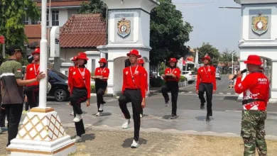 Jelang HUT ke 81 RI Capakisbraka Kendal Mulai Bentuk Formasi Pengibaran Bendera